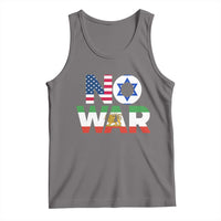 No War USA Israel Iran Flags Tank Top Anti War Protest Political Statement