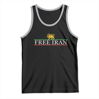 Free Iran Lion And Sun Graphic Tank Top Iranian Freedom Supporters