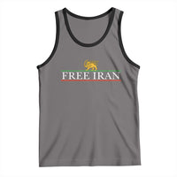 Free Iran Lion And Sun Graphic Tank Top Iranian Freedom Supporters