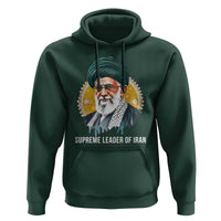 Supreme Leader Of Iran Graphic Portrait Hoodie Iranian Political Figure