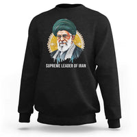 Supreme Leader Of Iran Graphic Portrait Sweatshirt Iranian Political Figure
