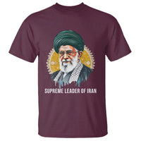 Supreme Leader Of Iran Graphic Portrait T Shirt Iranian Political Figure