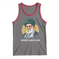 Supreme Leader Of Iran Graphic Portrait Tank Top Iranian Political Figure