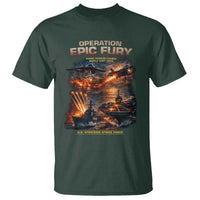 Operation Epic Fury Strike Mission 2026 Graphic T Shirt U.S. Strategic Strike Force Military Action