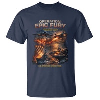 Operation Epic Fury Strike Mission 2026 Graphic T Shirt U.S. Strategic Strike Force Military Action
