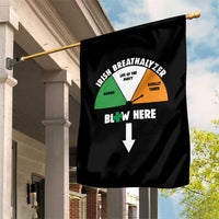 Irish Breathalyzer Blow Here Funny Drinking Gauge Garden Flag St Patricks Day Party Offensive Adult Humor