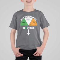 Irish Breathalyzer Blow Here Funny Drinking Gauge T Shirt For Kid St Patricks Day Party Offensive Adult Humor