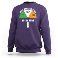 Irish Breathalyzer Blow Here Funny Drinking Gauge Sweatshirt St Patricks Day Party Offensive Adult Humor