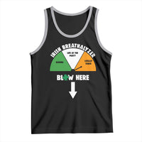 Irish Breathalyzer Blow Here Funny Drinking Gauge Tank Top St Patricks Day Party Offensive Adult Humor