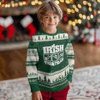 Irish Triathlon Funny Drinking Challenge Ugly Christmas Sweater St Patricks Day Beer Party Humor