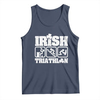 Irish Triathlon Funny Drinking Challenge Tank Top St Patricks Day Beer Party Humor