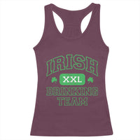 Irish Drinking Team XXL Funny St Patricks Day Party Squad Racerback Tank Top