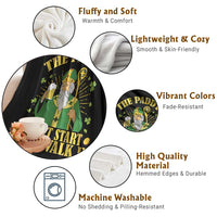 Funny Saint Patrick Drinking Beer Party Humor Throw Blanket The Paddy Don’t Start Til I Walk In St Patricks Day