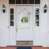 Funny St Patricks Day Chicken Shamrock Garden Flag Feelin Clucky Hen Lucky Clover Pun Irish Humor