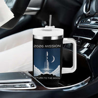 Future Lunar Mission 2026 Tumbler With Handle Rocket Launch Lunar Orbit Space Exploration