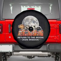 2026 Mission Lunar Orbit Animal Crew Spare Tire Cover Funny Capybara Raccoon Opossum Skunk Astronauts