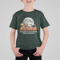 2026 Mission Lunar Orbit Animal Crew T Shirt For Kid Funny Capybara Raccoon Opossum Skunk Astronauts