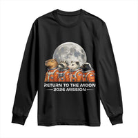 2026 Mission Lunar Orbit Animal Crew Long Sleeve Shirt Funny Capybara Raccoon Opossum Skunk Astronauts