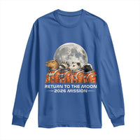 2026 Mission Lunar Orbit Animal Crew Long Sleeve Shirt Funny Capybara Raccoon Opossum Skunk Astronauts