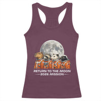 2026 Mission Lunar Orbit Animal Crew Racerback Tank Top Funny Capybara Raccoon Opossum Skunk Astronauts
