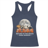 2026 Mission Lunar Orbit Animal Crew Racerback Tank Top Funny Capybara Raccoon Opossum Skunk Astronauts