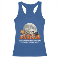 2026 Mission Lunar Orbit Animal Crew Racerback Tank Top Funny Capybara Raccoon Opossum Skunk Astronauts