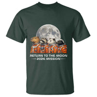 2026 Mission Lunar Orbit Animal Crew T Shirt Funny Capybara Raccoon Opossum Skunk Astronauts