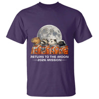 2026 Mission Lunar Orbit Animal Crew T Shirt Funny Capybara Raccoon Opossum Skunk Astronauts