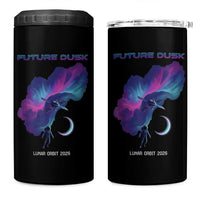 Future Dusk Lunar Orbit 2026 4 in 1 Can Cooler Tumbler Cosmic Nebula Astronaut n Satellite Space Exploration