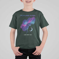 Future Dusk Lunar Orbit 2026 T Shirt For Kid Cosmic Nebula Astronaut n Satellite Space Exploration