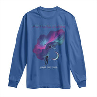 Future Dusk Lunar Orbit 2026 Long Sleeve Shirt Cosmic Nebula Astronaut n Satellite Space Exploration
