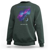 Future Dusk Lunar Orbit 2026 Sweatshirt Cosmic Nebula Astronaut n Satellite Space Exploration