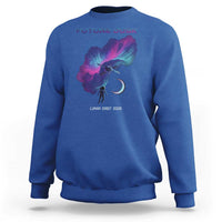 Future Dusk Lunar Orbit 2026 Sweatshirt Cosmic Nebula Astronaut n Satellite Space Exploration
