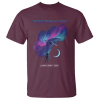 Future Dusk Lunar Orbit 2026 T Shirt Cosmic Nebula Astronaut n Satellite Space Exploration