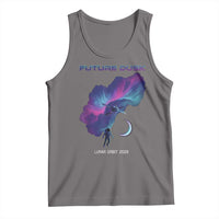 Future Dusk Lunar Orbit 2026 Tank Top Cosmic Nebula Astronaut n Satellite Space Exploration