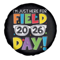 I'm Just Here for Field Day 2026 Spare Tire Cover School Colorful Sunglasses Graphic