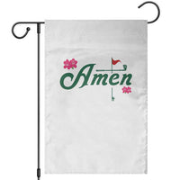 Golf Lover Amen Azalea Graphic Garden Flag Augusta Georgia Traditions Golfing Fan