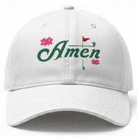 Golf Lover Amen Azalea Graphic Baseball Cap Augusta Georgia Traditions Golfing Fan TS02
