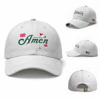 Golf Lover Amen Azalea Graphic Baseball Cap Augusta Georgia Traditions Golfing Fan TS02