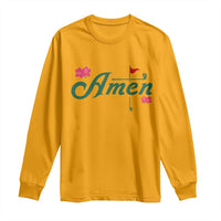 Golf Lover Amen Azalea Graphic Long Sleeve Shirt Augusta Georgia Traditions Golfing Fan
