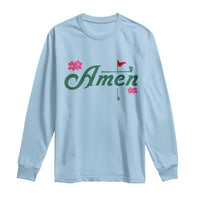 Golf Lover Amen Azalea Graphic Long Sleeve Shirt Augusta Georgia Traditions Golfing Fan