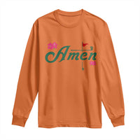 Golf Lover Amen Azalea Graphic Long Sleeve Shirt Augusta Georgia Traditions Golfing Fan