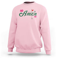 Golf Lover Amen Azalea Graphic Sweatshirt Augusta Georgia Traditions Golfing Fan