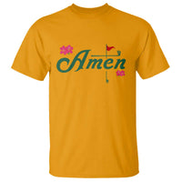 Golf Lover Amen Azalea Graphic T Shirt Augusta Georgia Traditions Golfing Fan