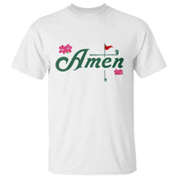Golf Lover Amen Azalea Graphic T Shirt Augusta Georgia Traditions Golfing Fan