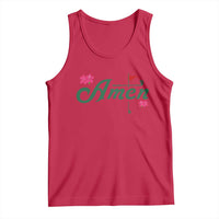 Golf Lover Amen Azalea Graphic Tank Top Augusta Georgia Traditions Golfing Fan