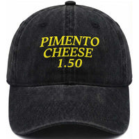 Pimento Cheese One Fifty Funny Golf Snack Washed Cotton Baseball Cap Georgia Golfing Traditions Lover Humor