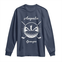 Augusta Georgia Golfing Lover Long Sleeve Shirt Southern Sports Traditions Retro Varsity Golf Fan