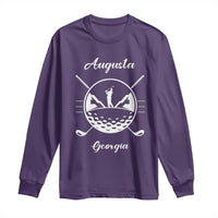 Augusta Georgia Golfing Lover Long Sleeve Shirt Southern Sports Traditions Retro Varsity Golf Fan