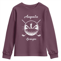 Augusta Georgia Golfing Lover Youth Sweatshirt Southern Sports Traditions Retro Varsity Golf Fan